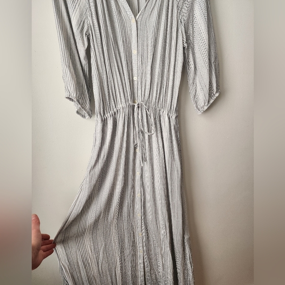 GAP Maxi Length Shirt Dress Pockets Flowy Lightweight Minimalist Spring Summer - Picture 6 of 16